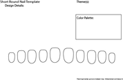 Free Nail  Design Templates-Choose your shape!